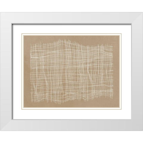 Basket Weave  White Modern Wood Framed Art Print with Double Matting by Reeves, Tom