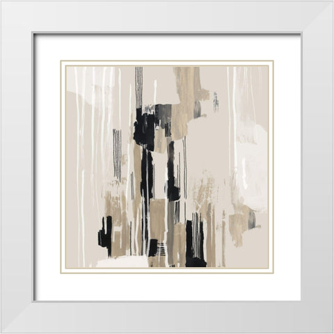 Woven Together II White Modern Wood Framed Art Print with Double Matting by Reeves, Tom