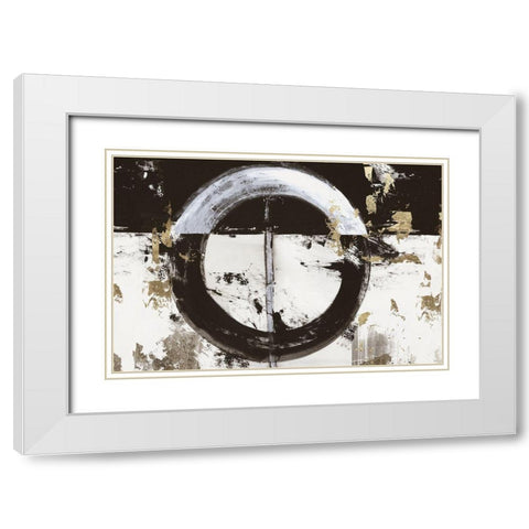 Evoke I  White Modern Wood Framed Art Print with Double Matting by Reeves, Tom
