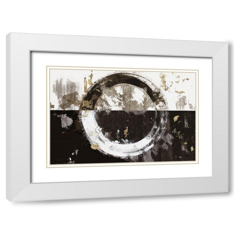 Evoke II White Modern Wood Framed Art Print with Double Matting by Reeves, Tom