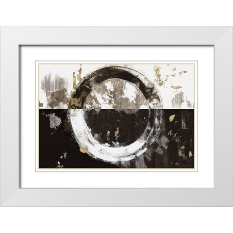 Evoke II White Modern Wood Framed Art Print with Double Matting by Reeves, Tom