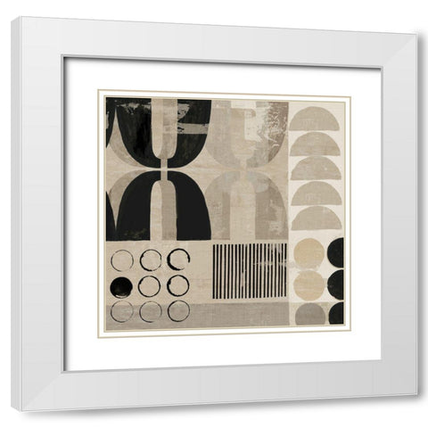 Non Arte I  White Modern Wood Framed Art Print with Double Matting by Reeves, Tom
