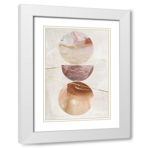 Balance of Blush I  White Modern Wood Framed Art Print with Double Matting by Reeves, Tom