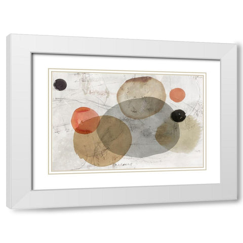 Soft Planets  White Modern Wood Framed Art Print with Double Matting by Reeves, Tom