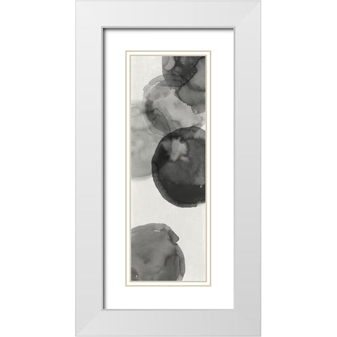 Transparent Ink II  White Modern Wood Framed Art Print with Double Matting by Reeves, Tom