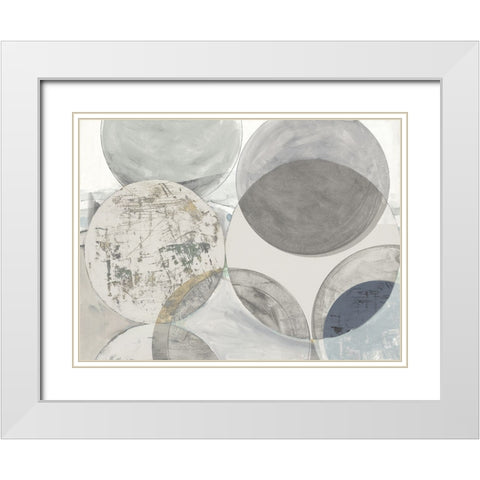 Collide White Modern Wood Framed Art Print with Double Matting by Reeves, Tom