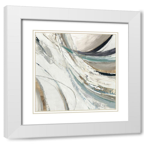 Transcendent Visions I White Modern Wood Framed Art Print with Double Matting by Reeves, Tom
