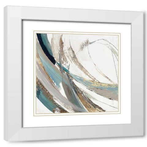 Transcendent Visions II White Modern Wood Framed Art Print with Double Matting by Reeves, Tom