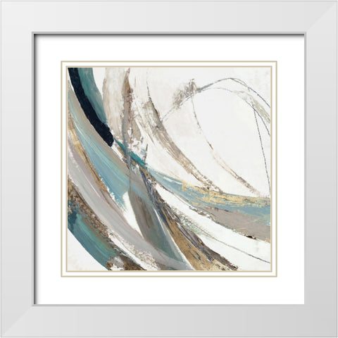 Transcendent Visions II White Modern Wood Framed Art Print with Double Matting by Reeves, Tom