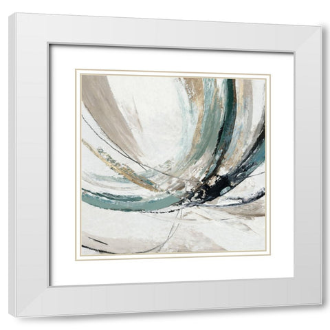 Transcendent Visions III White Modern Wood Framed Art Print with Double Matting by Reeves, Tom