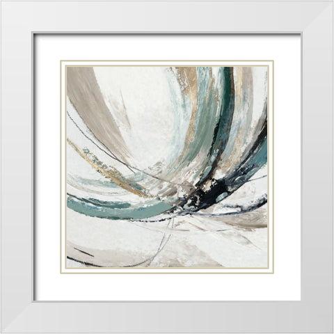 Transcendent Visions III White Modern Wood Framed Art Print with Double Matting by Reeves, Tom