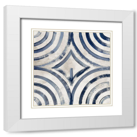Electric Dreams II White Modern Wood Framed Art Print with Double Matting by Reeves, Tom