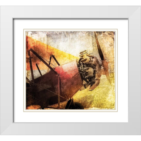 Boyancy II White Modern Wood Framed Art Print with Double Matting by James, Richard