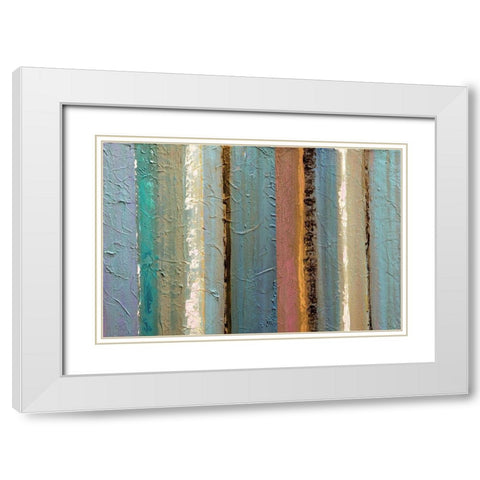 Wondering  White Modern Wood Framed Art Print with Double Matting by Palmer, Ruth