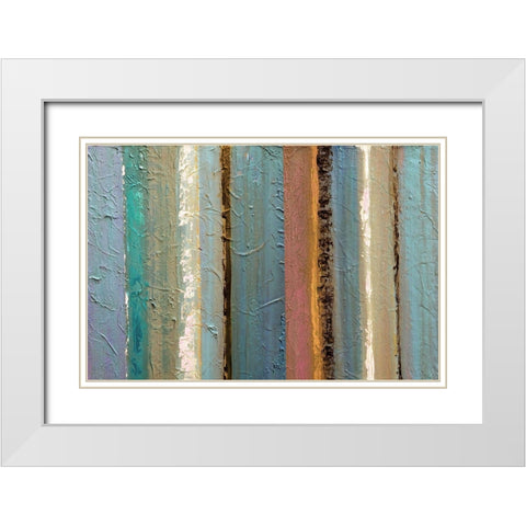 Wondering  White Modern Wood Framed Art Print with Double Matting by Palmer, Ruth