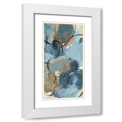 Softly Blushing II White Modern Wood Framed Art Print with Double Matting by Palmer, Ruther