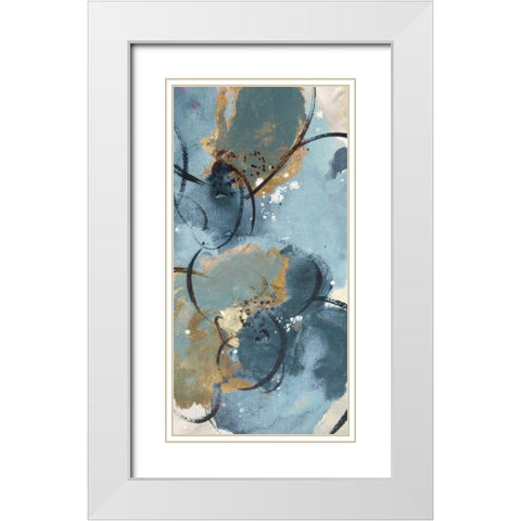 Softly Blushing II White Modern Wood Framed Art Print with Double Matting by Palmer, Ruther