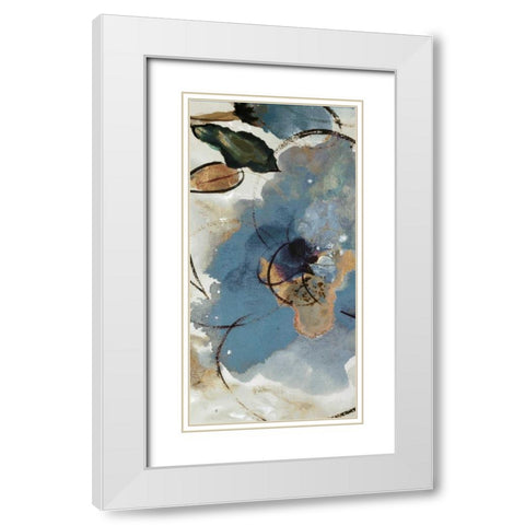 Softly Blushing III White Modern Wood Framed Art Print with Double Matting by Palmer, Ruther