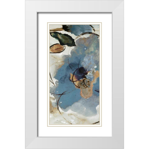 Softly Blushing III White Modern Wood Framed Art Print with Double Matting by Palmer, Ruther