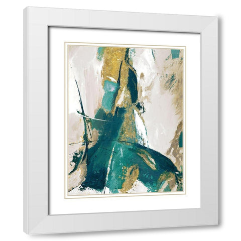 Riviera I White Modern Wood Framed Art Print with Double Matting by Palmer, Ruth