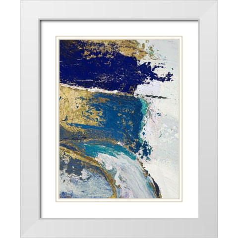 Riviera II White Modern Wood Framed Art Print with Double Matting by Palmer, Ruth