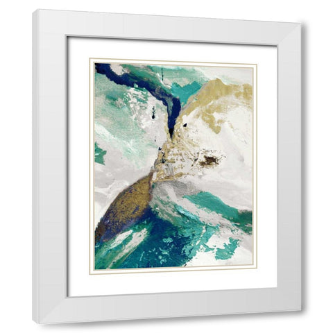 Riviera III White Modern Wood Framed Art Print with Double Matting by Palmer, Ruth