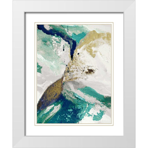 Riviera III White Modern Wood Framed Art Print with Double Matting by Palmer, Ruth