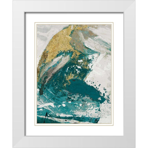 Riviera IV White Modern Wood Framed Art Print with Double Matting by Palmer, Ruth