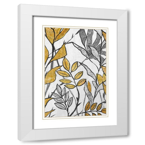 Seedlings II White Modern Wood Framed Art Print with Double Matting by Palmer, Ruther