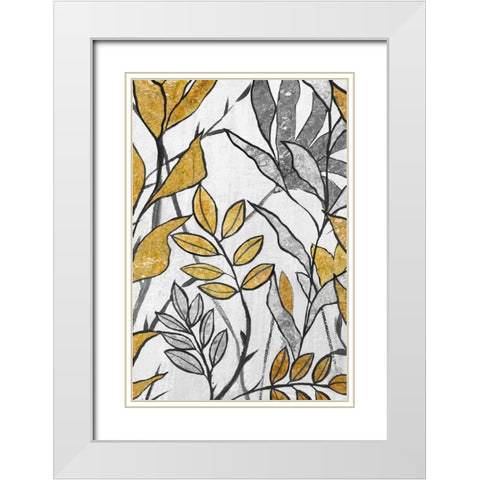 Seedlings II White Modern Wood Framed Art Print with Double Matting by Palmer, Ruther