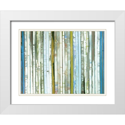 Day at the Beach White Modern Wood Framed Art Print with Double Matting by Palmer, Ruth