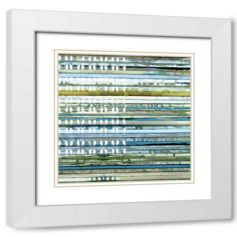 Horizontal Ends White Modern Wood Framed Art Print with Double Matting by Palmer, Ruth