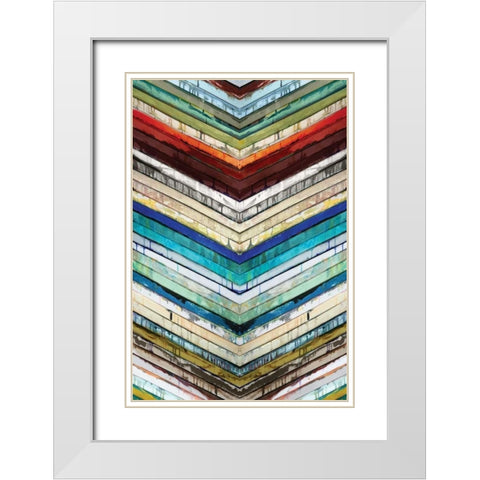 Going Down White Modern Wood Framed Art Print with Double Matting by Palmer, Ruth