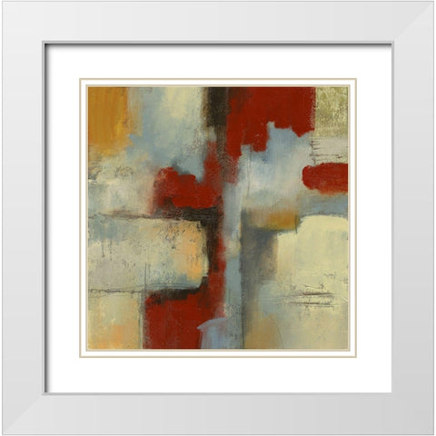 Mirage I White Modern Wood Framed Art Print with Double Matting by Austin, L.