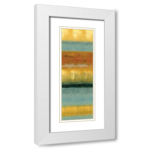 Daybreak I White Modern Wood Framed Art Print with Double Matting by Austin, L
