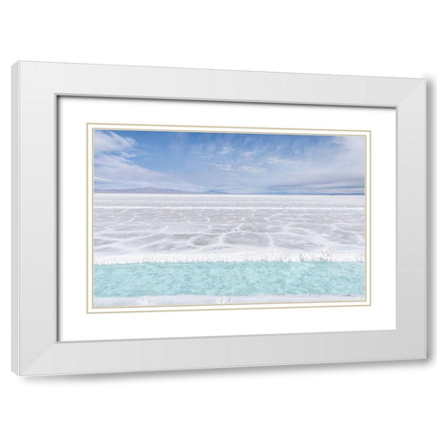 Salta Argentina II White Modern Wood Framed Art Print with Double Matting by Silver, Richard