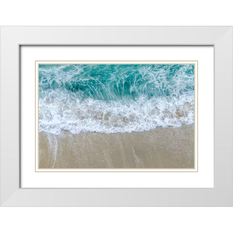 Washing Away  White Modern Wood Framed Art Print with Double Matting by Silver, Richard