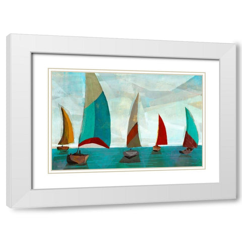 Gallivant White Modern Wood Framed Art Print with Double Matting by Selkirk, Edward