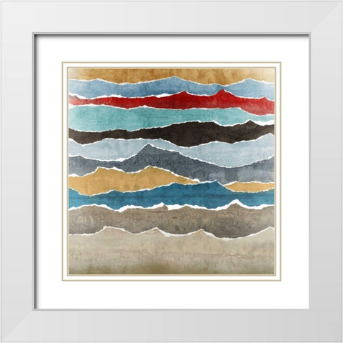 Torn I White Modern Wood Framed Art Print with Double Matting by Selkirk, Edward