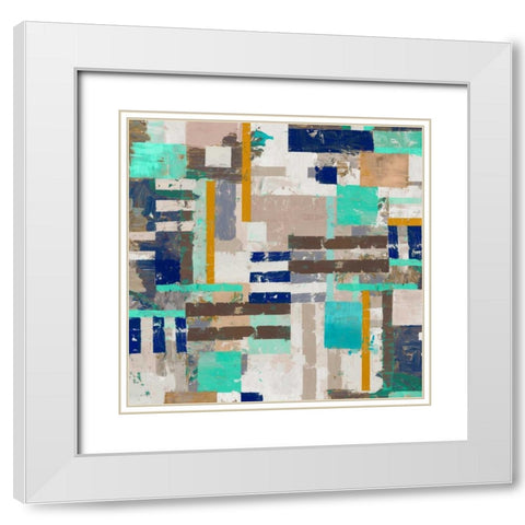 Acres II White Modern Wood Framed Art Print with Double Matting by Selkirk, Edward