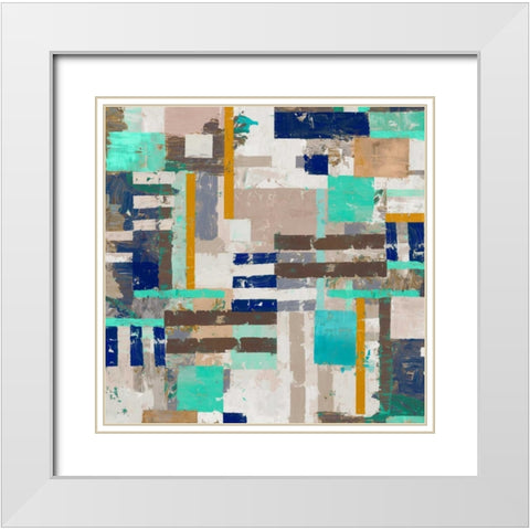 Acres II White Modern Wood Framed Art Print with Double Matting by Selkirk, Edward