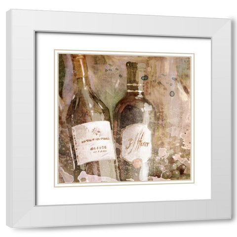 Wedding Wine I White Modern Wood Framed Art Print with Double Matting by Selkirk, Edward