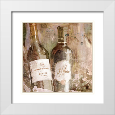 Wedding Wine I White Modern Wood Framed Art Print with Double Matting by Selkirk, Edward