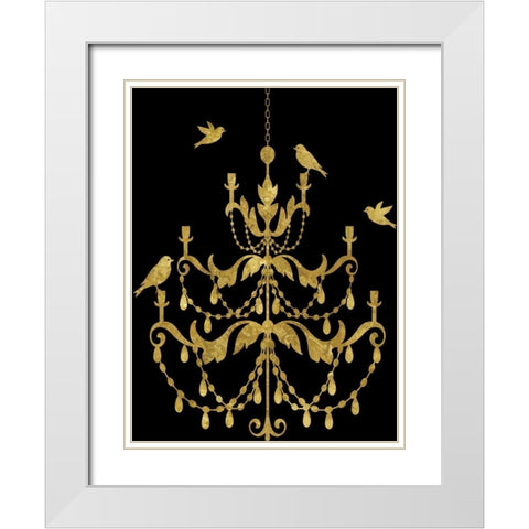 Deckled Gold I White Modern Wood Framed Art Print with Double Matting by Selkirk, Edward
