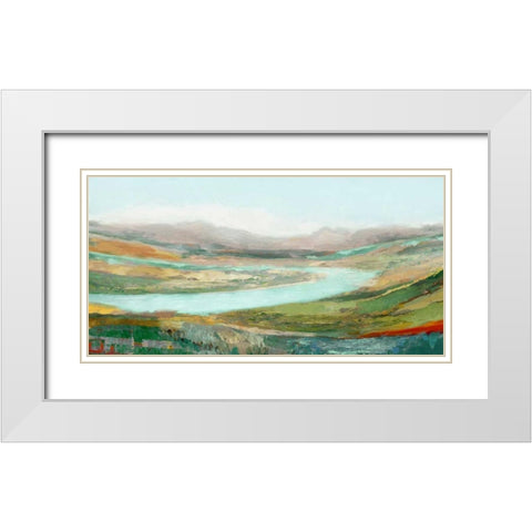 Aerial Landscape White Modern Wood Framed Art Print with Double Matting by Selkirk, Edward