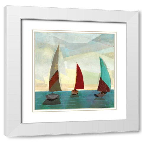 Gallivant Yellow I White Modern Wood Framed Art Print with Double Matting by Selkirk, Edward