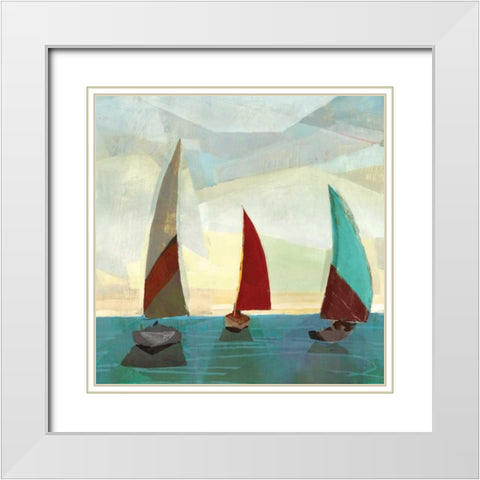 Gallivant Yellow I White Modern Wood Framed Art Print with Double Matting by Selkirk, Edward