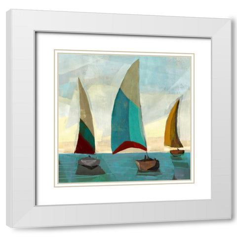 Gallivant Yellow II White Modern Wood Framed Art Print with Double Matting by Selkirk, Edward