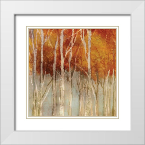 Belgium Forest I White Modern Wood Framed Art Print with Double Matting by Selkirk, Edward