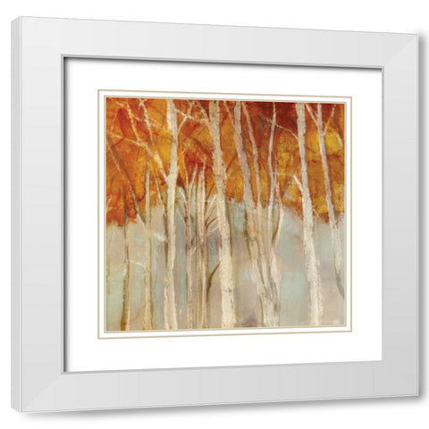 Belgium Forest II White Modern Wood Framed Art Print with Double Matting by Selkirk, Edward